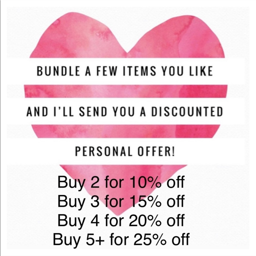 Discounts on bundles ❤️💯. Happy Shopping 🛒